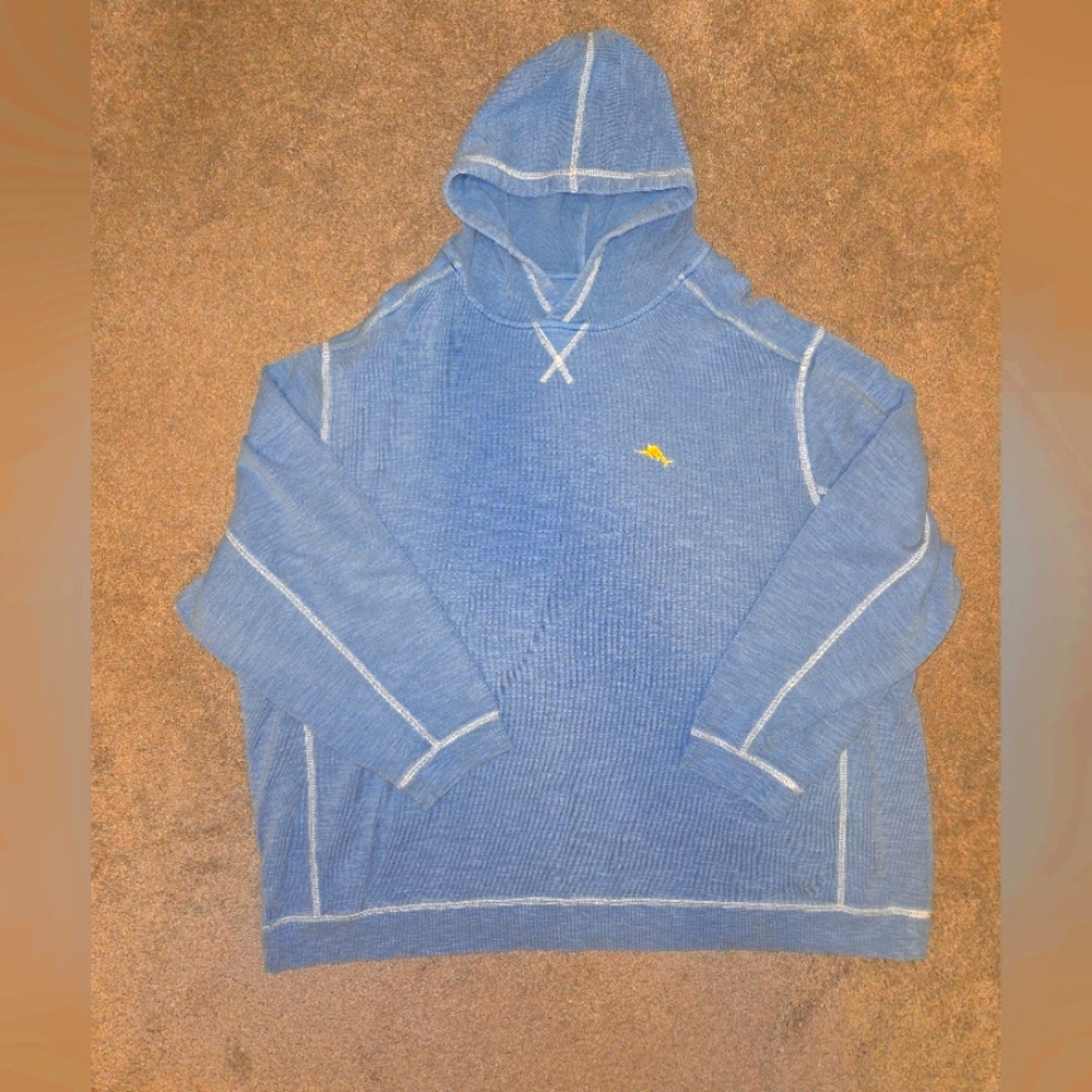 Blue Tommy Bahama Sweatshirt With Hood, 3XL